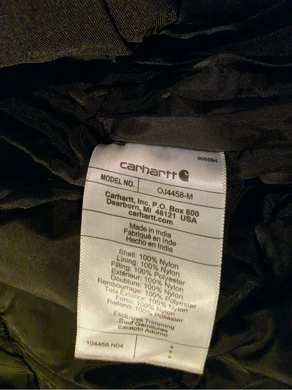 Carhartt Men’s Yukon Extremes Loose Fit Insulated Active Jacket size S NWOT